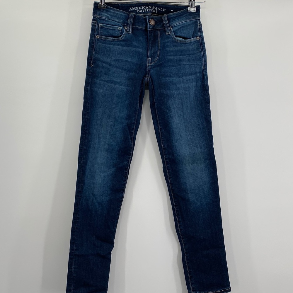 American Eagle Women 00 Short Jeans Skinny Stretch